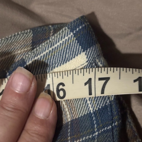 Surrey Classic Vintage Wool midi wrap plaid skirt medium - Picture 12 of 13